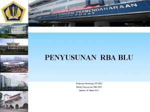 PENYUSUNAN RBA BLU Direktorat Pembinaan PK BLU Bimtek