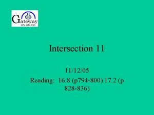 Intersection 11 111205 Reading 16 8 p 794