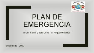 Plan de emergencia jardin infantil