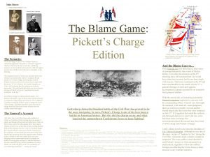 The Blame Game Picketts Charge Edition The Scenario