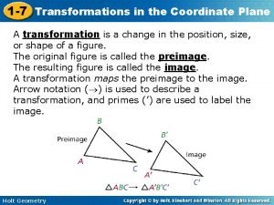 1-7 transformations in the plane answer key