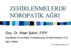 ZEHRLENMELERDE NROPATK ARI Do Dr Altan ahin FIPP