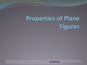 Plane figures and their properties