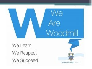 Woodmill Update ADDITIONAL SUPPORT School Update Woodmill Reinstatement