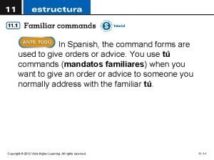 Spanish command forms