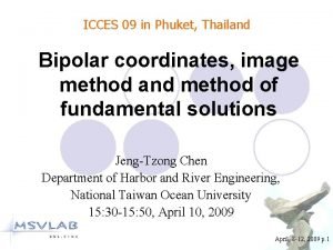 ICCES 09 in Phuket Thailand Bipolar coordinates image