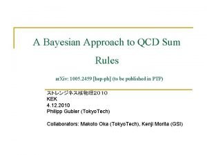 Qcd sum rules