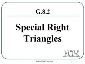 Special right triangles trig