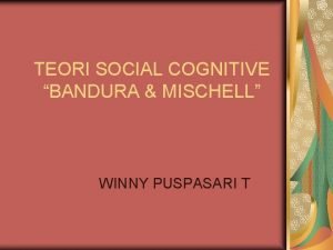 Teori social cognitive