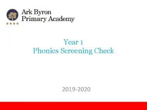 2019 phonics screening test