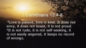 Corinthians 13 4 8