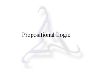 Propositional Logic Propositional Languages A propositional signature is