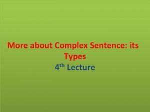 Complex sentence with adjective clause