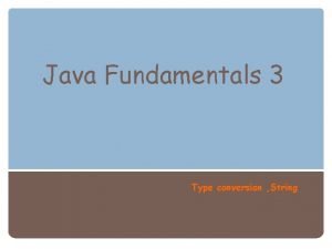 Java string methods
