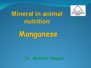 Manganese 1 Metabolism Biological Function Requirement Deficiency Tolerance