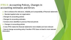 Accounting polices