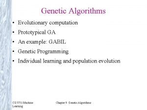 Gabil genetic algorithm