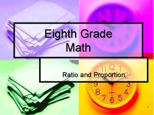 Eighth Grade Math Ratio and Proportion 1 Ratios