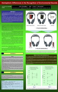 Hemispheric Differences in the Recognition of Environmental Sounds