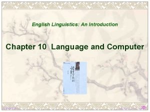 English Linguistics An Introduction Chapter 10 Language and