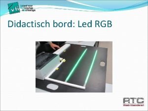 Didactisch bord Led RGB Onderdelen Voeding van de