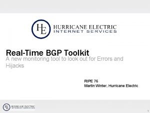 Bgp monitoring tools