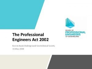 Professional engineers act 2002