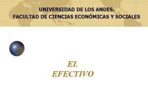 UNIVERSIDAD DE LOS ANDES FACULTAD DE CIENCIAS ECONMICAS