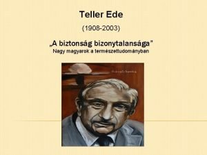 Teller ede ppt