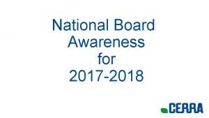 National Board Awareness for 2017 2018 Essential Questions