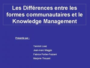 Knowledge management définition