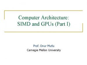 Simd in computer architecture