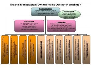 Organisationsdiagram GynkologiskObstetrisk afdeling Y Udd ansvarlig sygeplejerske Laila