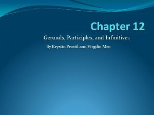 Infinitive adverb