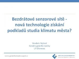 Bezdrtov senzorov st nov technologie zskn podklad studia