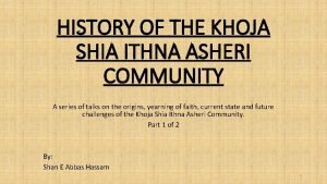 Khoja shia ithna-asheri