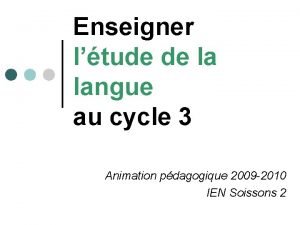 Enseigner ltude de la langue au cycle 3