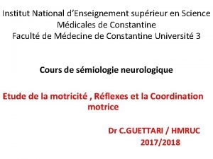 Institut National dEnseignement suprieur en Science Mdicales de