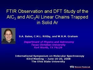 FTIR Observation and DFT Study of the Al