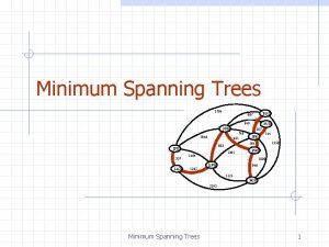 Minimum Spanning Trees 2704 BOS 867 849 PVD