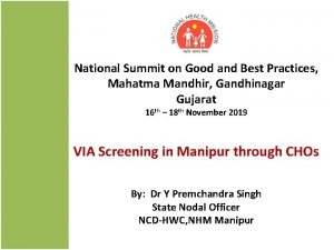 National Summit on Good and Best Practices Mahatma