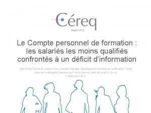 Le Compte personnel de formation les salaris les