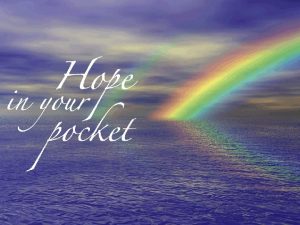 In this hope we were saved