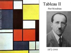 Tableau II Piet Mondrian 1872 1944 1 Documentaci