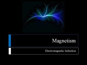 Magnetism Electromagnetic Induction Electromagnetic Induction Hans Christian Oersted