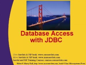 Jsp database access Jsp database access