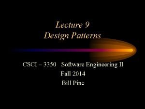 Software design