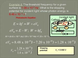 Threshold frequency