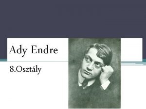 Ady endre 8. osztály