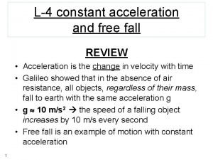 Acceleration example Acceleration example